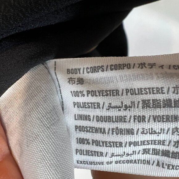 Abercrombie Black Dress Black Mini Halter Party Medium Petite - Picture 12 of 13